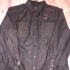 Authentic Harley Davidson button down. Excellent condition. Size large.